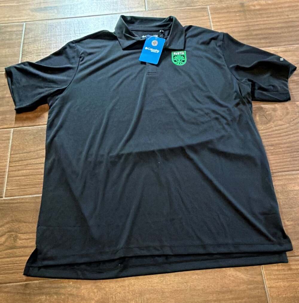 Columbia Austin FC Polo Size XL Black Omni-Wick
